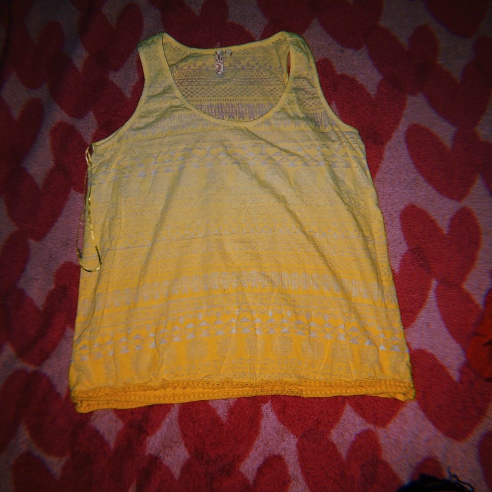 yellow and orange ombre top